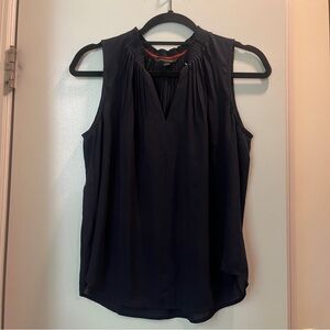 Banana Republic Work Blouse Navy Sleeveless Women’s Size Small